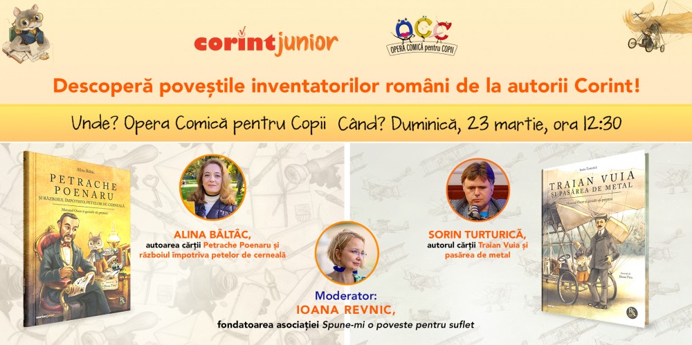 Descoperă poveștile inventatorilor rom&acirc;ni de la autorii Corint